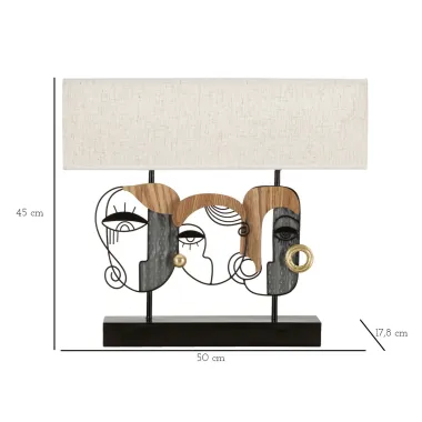 LAMPA STOŁOWA PICASSY PLUS 50X17,8X45 cm